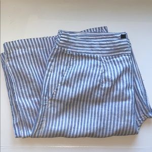 Blue & white Linen Pants